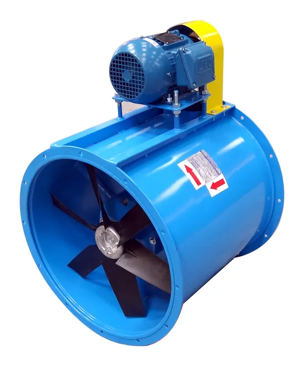 Exaustor Axial de Transmissao Indireta ETA60 600mm - Detalhe Polias e Correias - Brasfaiber