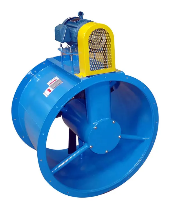Exaustor Axial de Transmissao Indireta ETA80 800mm - Detalhe Polias e Correias - Brasfaiber