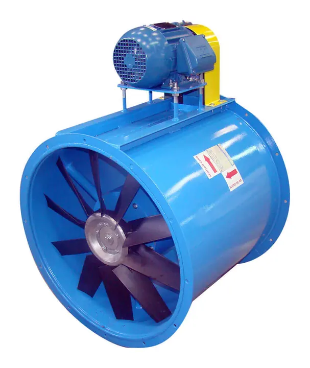 Exaustor Axial de Transmissao Indireta ETA70 700mm - Detalhe Polias e Correias - Brasfaiber