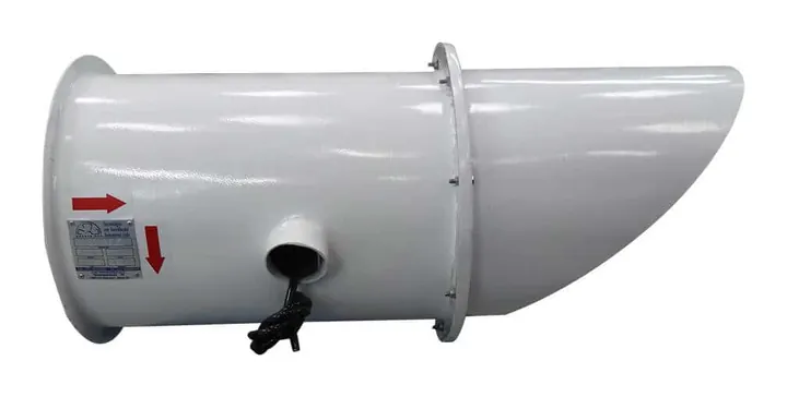 Exaustor Axial Enclausurado de Parede EP63-E 630mm - Detalhe Interno - Brasfaiber