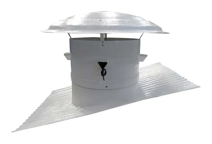 Exaustor Enclausurado de Telhado ET63-W-E 630mm com Base W para Gases Corrosivos - Brasfaiber