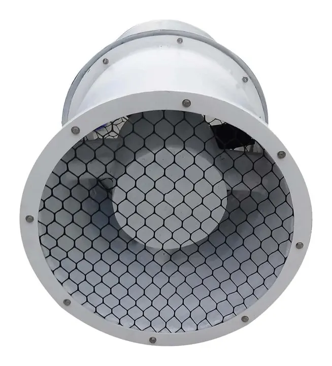 Exaustor Axial Enclausurado de Parede EP93-E 930mm - Vista Lateral - Brasfaiber