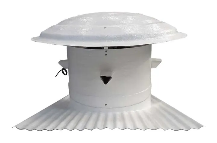 Exaustor Enclausurado de Telhado ET103-W-E 1030mm com Base W para Gases Corrosivos - Brasfaiber