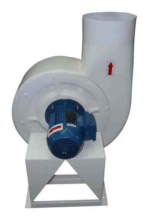 Exaustor Centrífugo E28-V em Fibra de Vidro Detalhe do Rotor - Brasfaiber