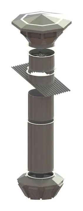 Ventilador de Telhado VT103-W com Filtro e Atenuador 1000mm - Brasfaiber