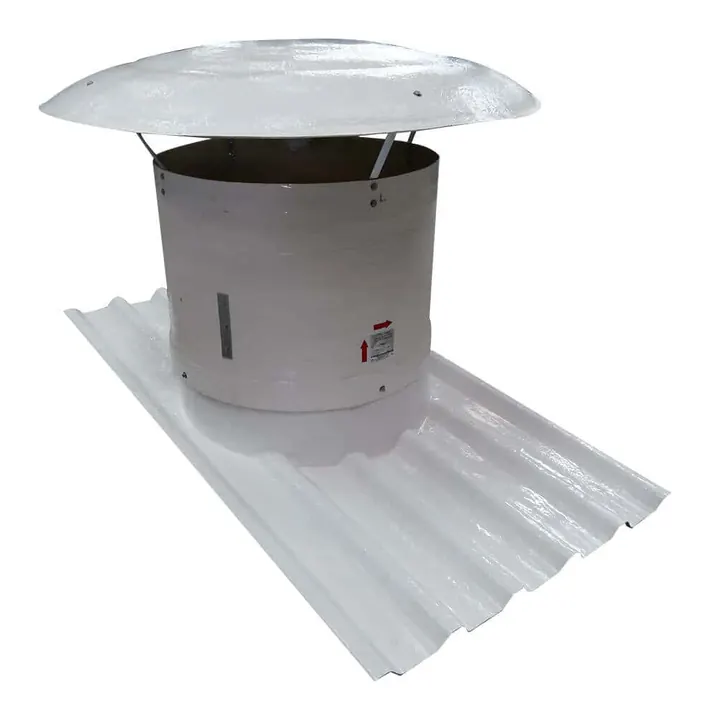 Ventilador Axial de Telhado VT63 em Fibra de Vidro 600mm - Brasfaiber