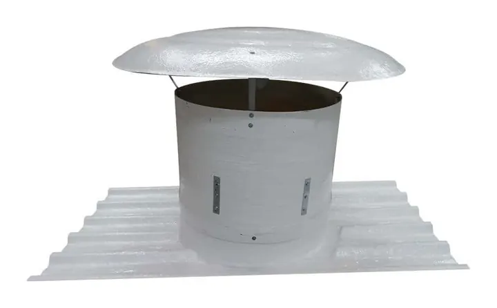 Ventilador Axial de Telhado VT63-W em Fibra de Vidro 600mm - Brasfaiber