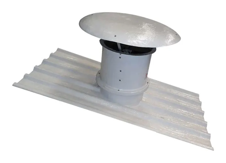 Ventilador Axial de Telhado VT45 em Fibra de Vidro 450mm - Brasfaiber