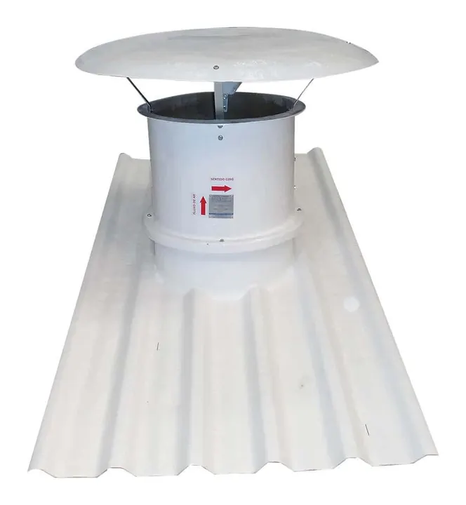 Ventilador Axial de Telhado VT35 em Fibra de Vidro 350mm - Brasfaiber