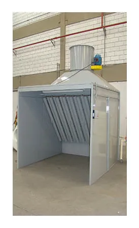 Cabine de Pintura Industrial com Exaustão e Filtragem de Partículas - Brasfaiber