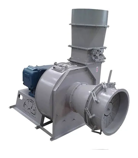 Exaustor Centrífugo Industrial Detalhe do Rotor em Aço - Brasfaiber