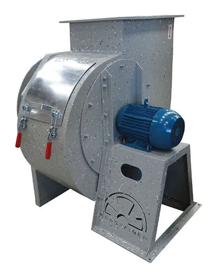Exaustor Centrífugo para Gases Corrosivos em PRFV Vista Frontal - Brasfaiber