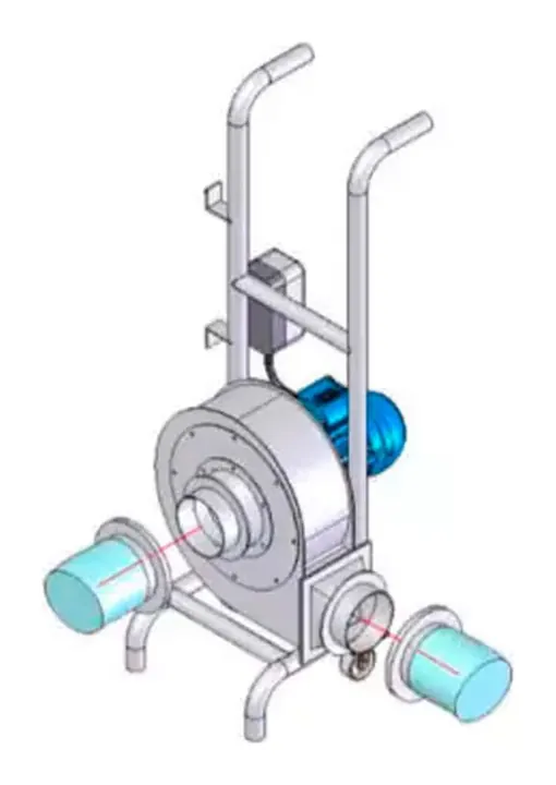 Exaustor para Espaco Confinado EEC300 300mm - Desenho Tecnico - Brasfaiber