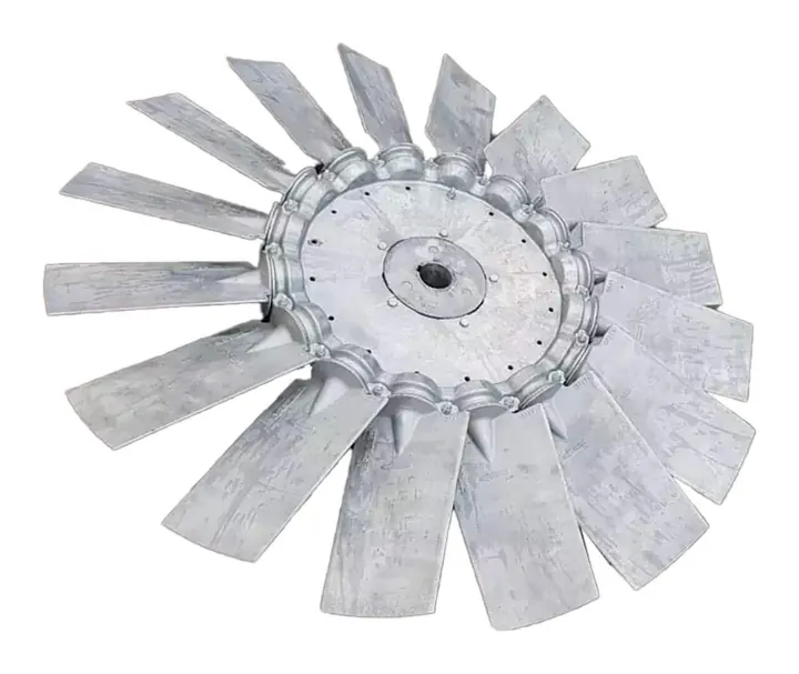 Helice para alta temperatura em exaustor industrial - Brasfaiber